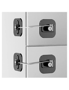 Cerradura para Refrigerador Frenflu con Llave - 2 Piezas, Negro