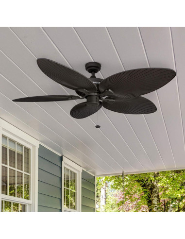Ventilador de Techo Honeywell Palm Island 132 cm Bronce Sin Luz