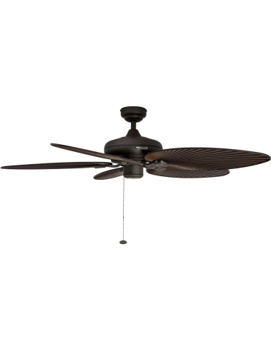 Ventilador de Techo Honeywell Palm Island 132 cm Bronce Sin Luz