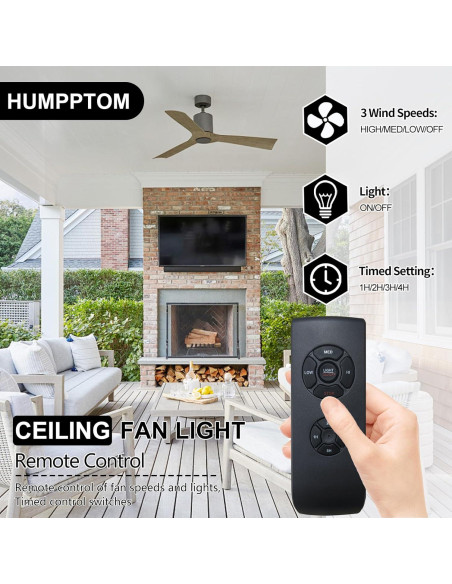 Control Remoto para Ventilador de Techo Humpptom 1 Paquete Control Remoto para Ventilador de Techo Humpptom 1 Paquete