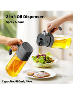 Dispensador de Aceite en Spray Besosay 550ml Reutilizable 2