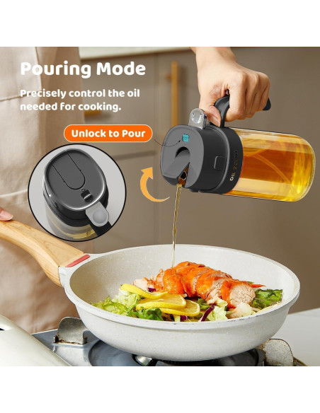 Dispensador de Aceite en Spray Besosay 550ml Reutilizable Dispensador de Aceite en Spray Besosay 550ml Reutilizable