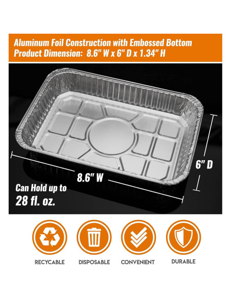 Bandejas de Goteo Desechables NUPICK 20 Unidades 21.6x15.2 cm