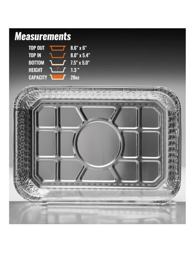 Bandejas de Goteo Desechables NUPICK 20 Unidades 21.6x15.2 cm