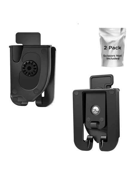 Fundas de Tijeras de Trauma Plegables LEEPENK 2 Pack - Negro