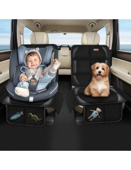 Protector de Asiento de Coche Spotmart 600D Impermeable Negro