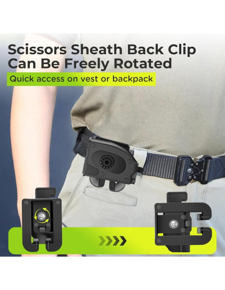 Fundas de Tijeras de Trauma Plegables LEEPENK 2 Pack - Negro