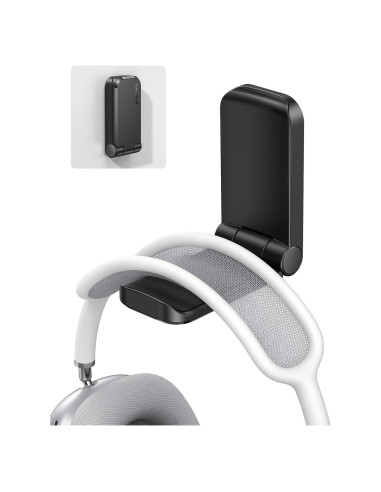 Soporte para Auriculares Lamicall DH02, Gancho Adhesivo Negro
