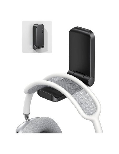 Soporte para Auriculares Lamicall DH02, Gancho Adhesivo Negro