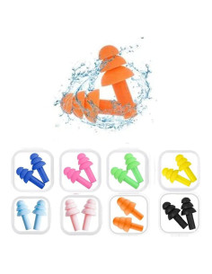 Tapones para oídos Noinkoti g-5, 8 pares, silicona, cancelación ruido