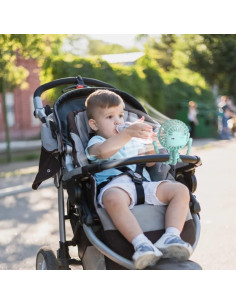 Ventilador Portátil Suteng con Trípode Flexible y Luz LED 2