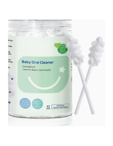 Cepillo de Dientes para Bebés Hranio 42 Piezas Algodón Higiénico