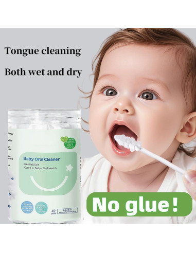 Cepillo de Dientes para Bebés Hranio 42 Piezas Algodón Higiénico