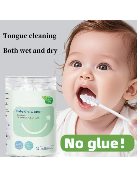 Cepillo de Dientes para Bebés Hranio 42 Piezas Algodón Higiénico