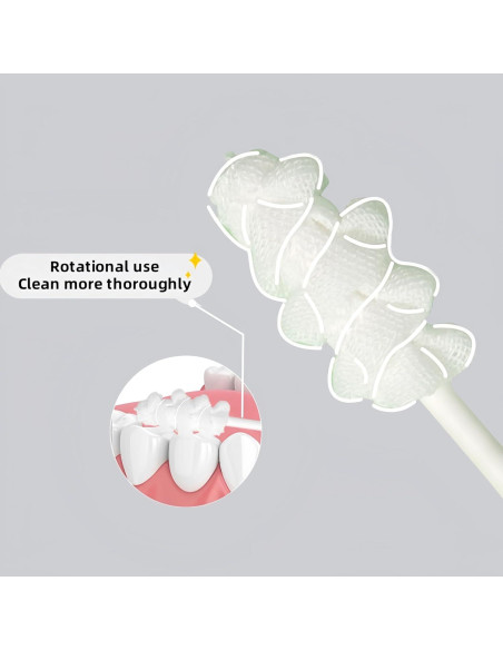 Cepillo de Dientes para Bebés Hranio 42 Piezas Algodón Higiénico