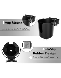 Soporte para Tazas EDSRDUX Ajustable Negro Mediano 2