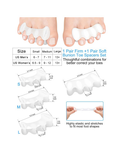 Separadores de Dedos para Juanetes Samaya Home - Silicona S