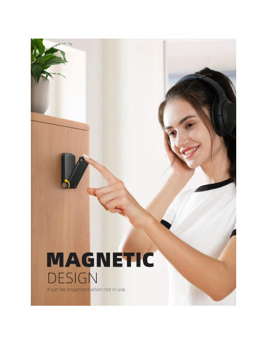 Soporte para Auriculares Lamicall DH02, Gancho Adhesivo Negro