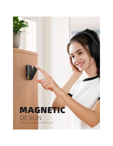 Soporte para Auriculares Lamicall DH02, Gancho Adhesivo Negro
