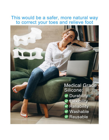 Separadores de Dedos para Juanetes Samaya Home - Silicona S