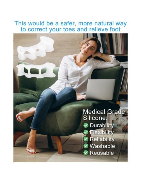 Separadores de Dedos para Juanetes Samaya Home - Silicona S