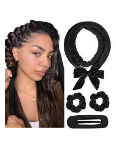 Rizador de Cabello Sin Calor Yanibest con Scrunchies y Clip