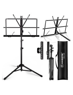 Soporte de Música K KASONIC Plegable 2 en 1 Ajustable 0.97 kg
