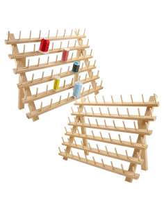 Soporte de Hilo de Madera 2x60 Carretes Nuevo Brothread