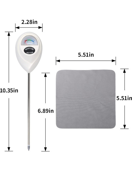 Medidor de Humedad ONEDONE para Suelo de Plantas - 25.4 cm