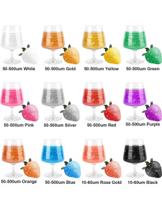 Brillo Comestible para Bebidas ERCorArt - 12 Colores 4g 2
