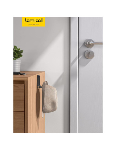 Soporte para Auriculares Lamicall DH02, Gancho Adhesivo Negro