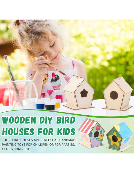 48 Kits de Casas para Pájaros de Madera DIY DoubleFill 11 cm