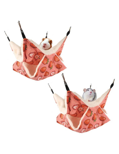 Hamaca Colgante para Mascotas LEFTSTARER Fresa 35.1cm x 35.1cm