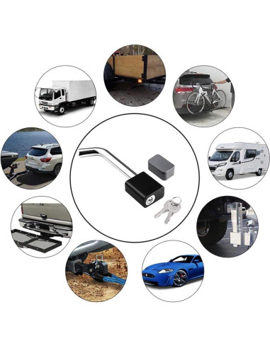 Cerradura de Remolque CZC AUTO 5/8" (1.59 cm) Pin Doblado