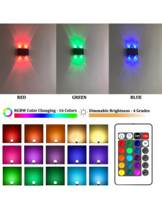 Aplique de Pared RGB ANKBOY Recargable 4000mAh Control Remoto 2