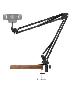 Soporte de Webcam Ajustable Boseen con Abrazadera para Escritorio