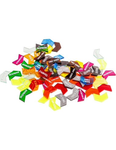 72 Contadores de Palabras Clave MTG PUGED con Caja Transparente