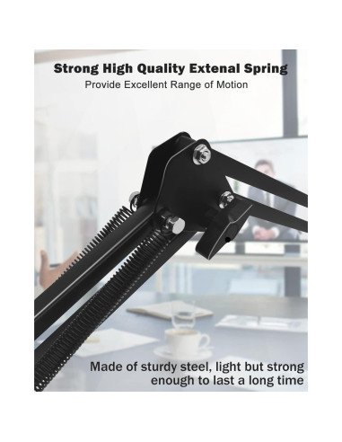 Soporte de Webcam Ajustable Boseen con Abrazadera para Escritorio