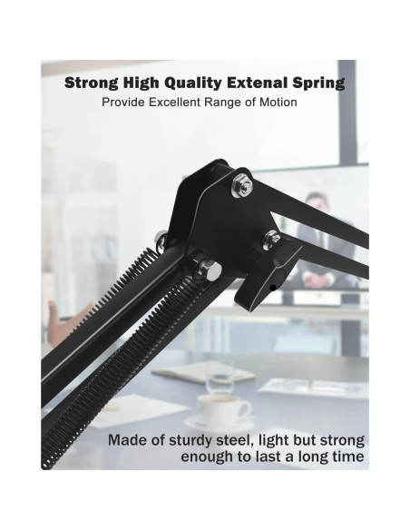 Soporte de Webcam Ajustable Boseen con Abrazadera para Escritorio