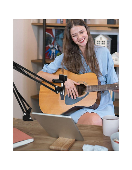 Soporte de Webcam Ajustable Boseen con Abrazadera para Escritorio