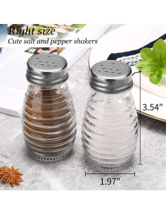 Juego de Salero y Pimentero Ovalado DWTS de Vidrio 2