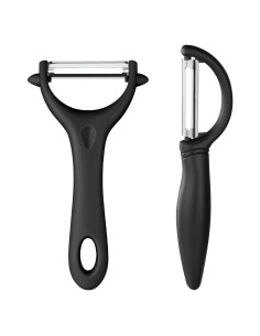 Pelador de Patatas AUAUY 2PCS Acero Inoxidable Ergonómico