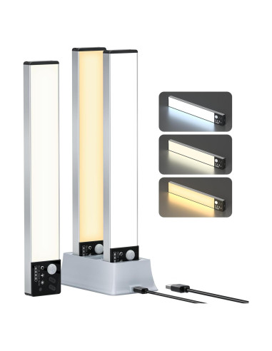 Luces Bajo Gabinete Lightbiz A300 Recargables con Sensor 3x