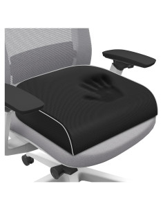 Cojín Viscoelástico SweetSlubr Grande Negro para Silla de Oficina