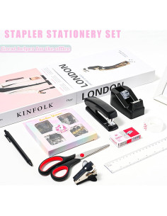 Organizador de Escritorio COMFYROOM Negro con 10 Accesorios 2