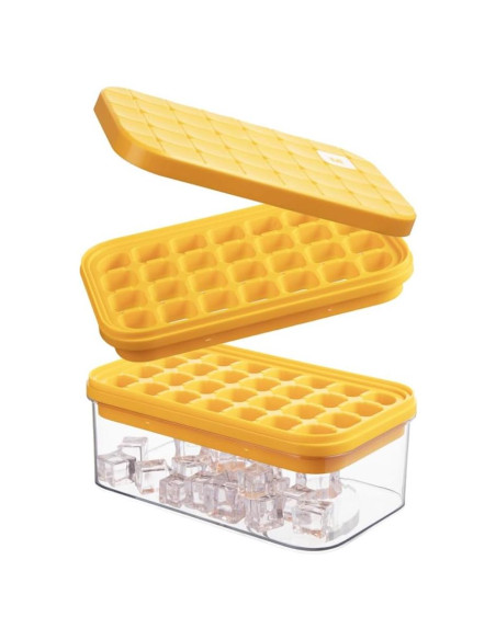 Bandeja de Hielo Brigii IC01 con Tapa y 56 Cubos Apilables