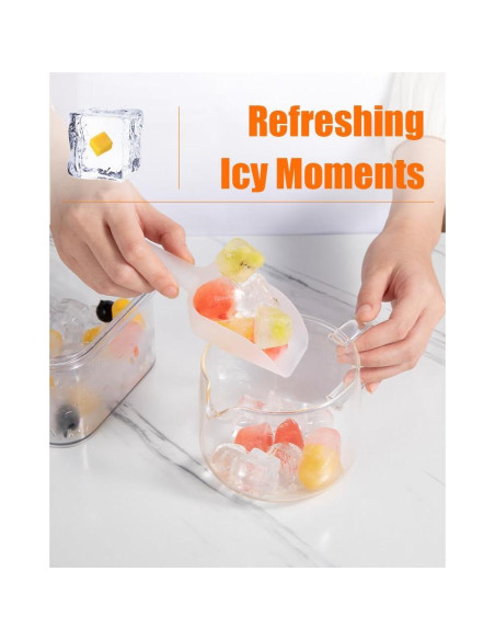 Bandeja de Hielo Brigii IC01 con Tapa y 56 Cubos Apilables