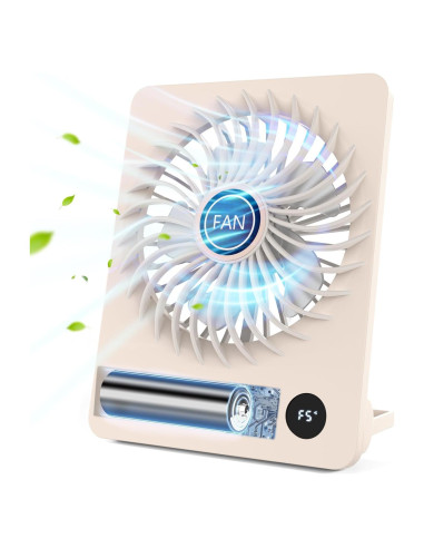Ventilador de Escritorio Tertan X20 Recargable 1800mAh Beige