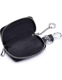 Funda de Llave de Coche de Cuero Negro Universal 2