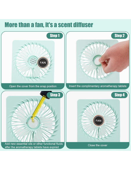 Ventilador de Escritorio Tertan X20 Recargable 1800mAh Beige